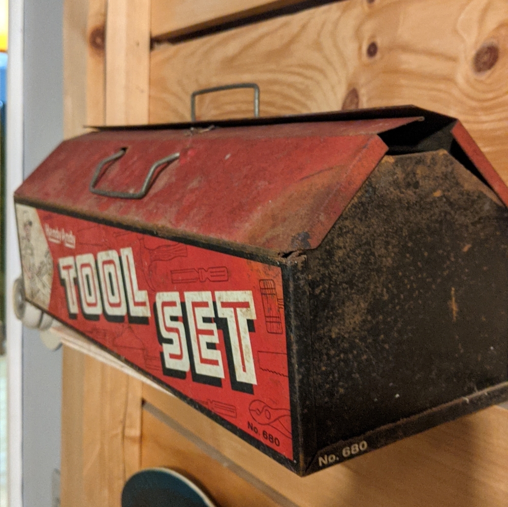 Vintage Handy Andy Tool Set Box No.680